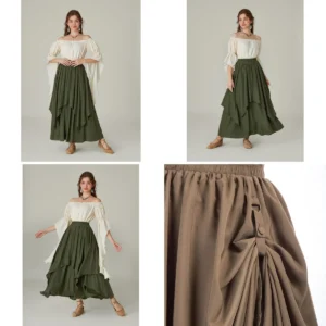 Falda Gótica Scarlet Darkness: Estilo Único