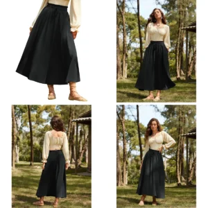 Falda Larga Renacimiento: Estilo Gótico y Bohemio