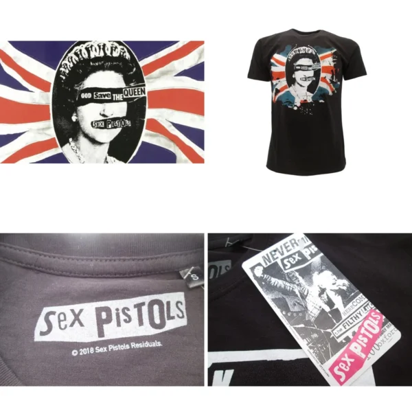Sex Pistols: Camiseta Oficial "God Save The Queen" Punk Rock