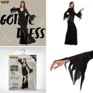 Vestido Gótico Largo: Elegancia Oscura para Noches Mágicas