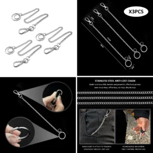 Llavero Cadena Punk Rock 30cm - Estilo y Funcionalidad