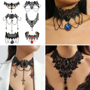 Gargantillas de Encaje: Tu Toque Gótico Esencial