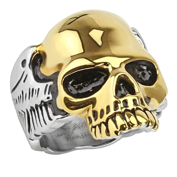 Anillo Calavera Acero Inoxidable: Estilo Gótico y Rockero
