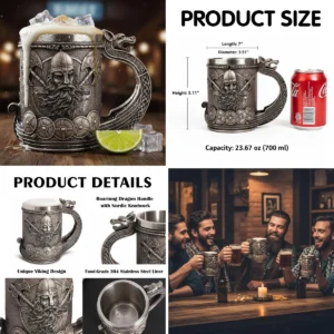 Taza Vikinga Acero Inox: Estilo y Resistencia