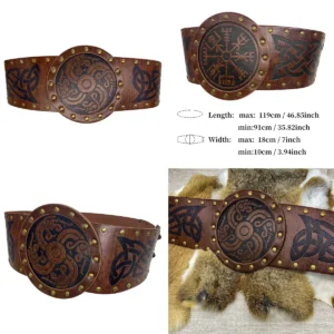 Cinturón Vikingo Vegvisir: ¡El Toque Final para tu Look Alternativo!