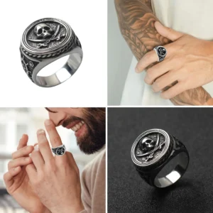 Anillo Calavera Acero Vintage: Rock & Goth Sin Compromisos