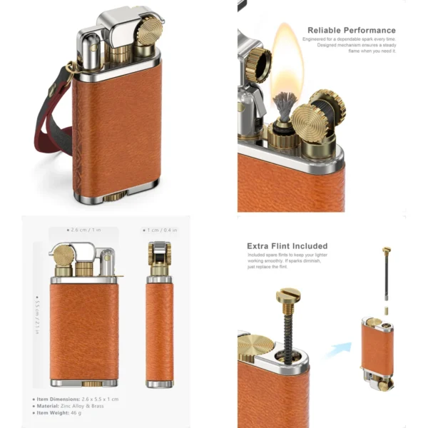 Mechero VVAY Cuero: Elegancia Vintage que Enciende