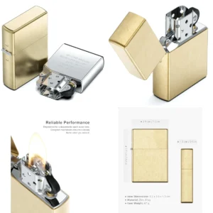 Mechero Vintage Bronce: Llama Antiviento para tu Estilo