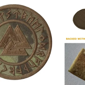 Parche Táctico Valknut: Espíritu Nórdico en Nylon