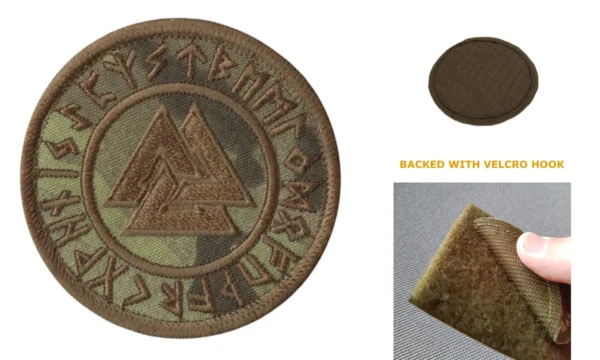 Parche Táctico Valknut: Espíritu Nórdico en Nylon