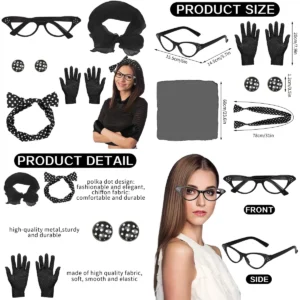 Kit Accesorios Años 50: ¡Deslumbra en tu Fiesta Retro!