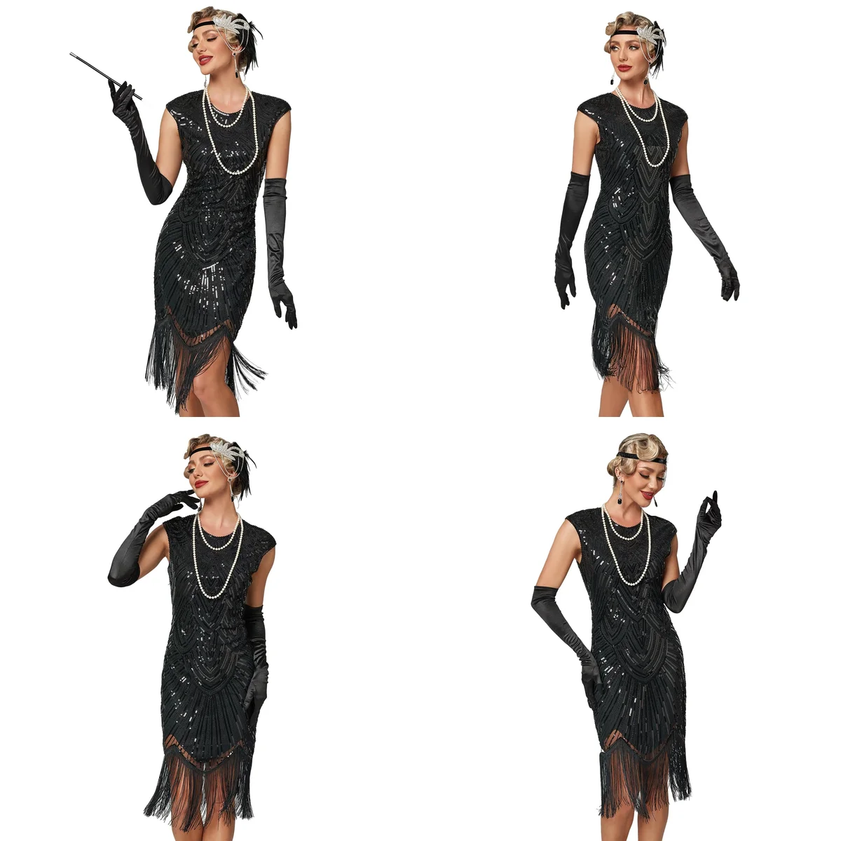 Vestido Flapper Viloree: Elegancia Gatsby para Noches Únicas
