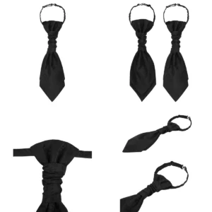 Plastrón Paisley: Elegancia Oscura Ajustable