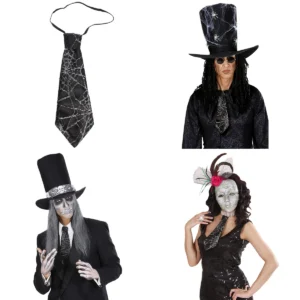 Corbata Telaraña Gótica: Accesorios Rebeldes