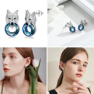 Orejeras de Lobo en Plata 925: Estilo Gótico para Tu Look