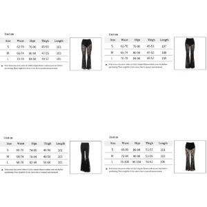 Pantalones Góticos Acampanados: Estilo Oscuro y Atrevido