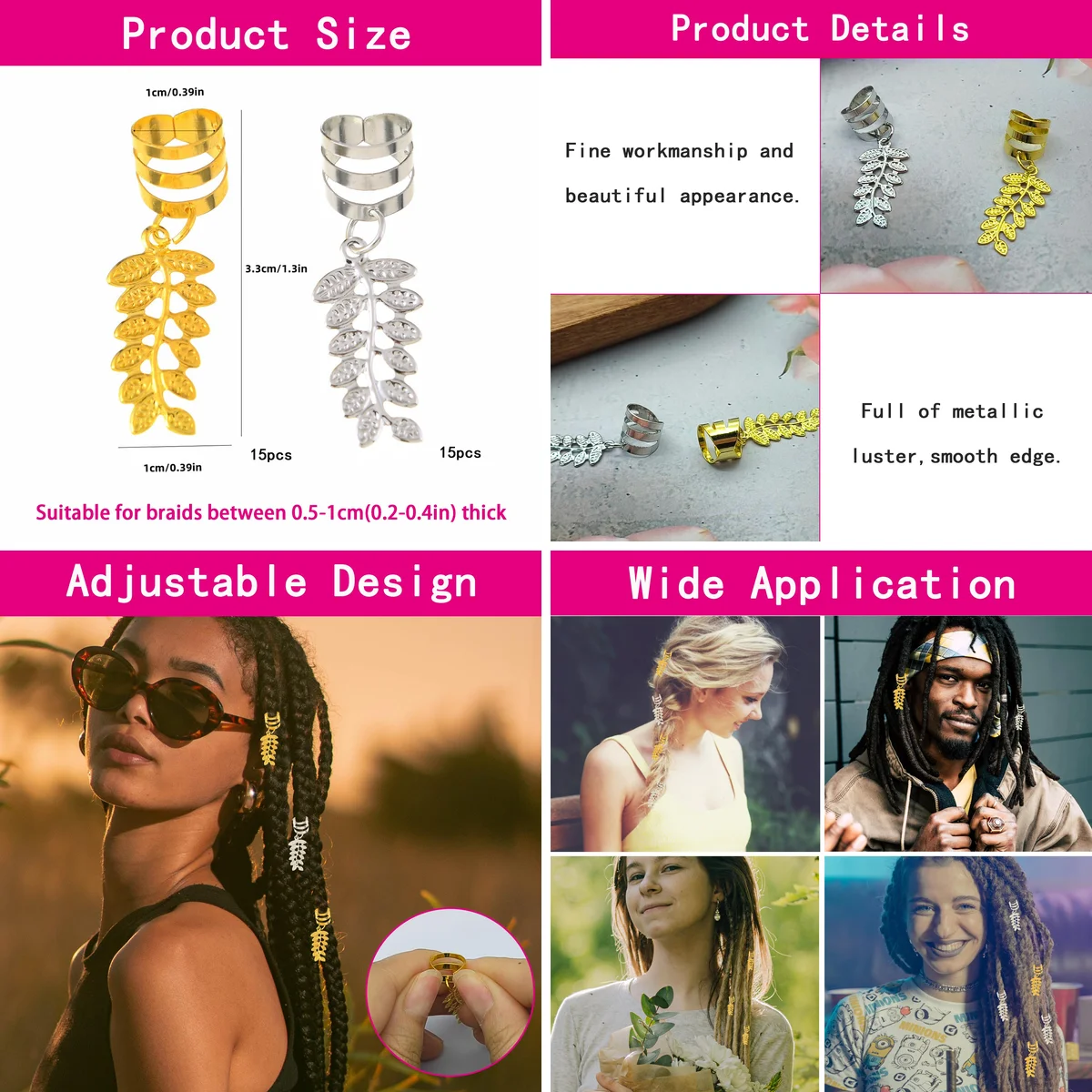 Abalorios Vikingos para Rastas y Trenzas