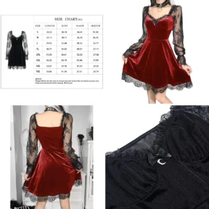 Vestido Gótico Terciopelo Vintage: Tu Declaración Oscura