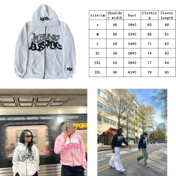 Sudadera Grunge Y2K: Estilo Harajuku con Carácter