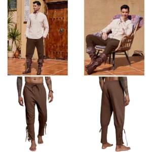 Pantalón Renacentista Vikingo: Comodidad y Estilo Histórico