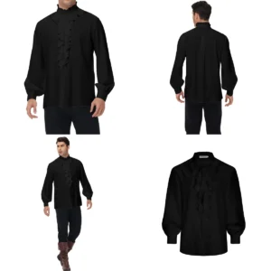 Camisa Renacentista Volante Hombre - Estilo Gótico/Steampunk