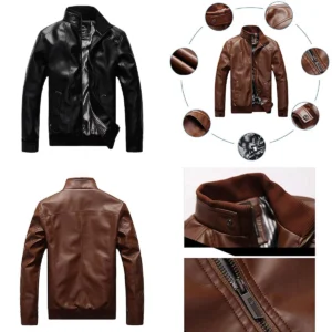 Chaqueta Motorista Punk YAOTT: Estilo Vintage para Hombres Audaces