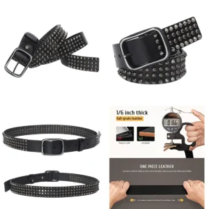 Cinturón Pirámide YOPADO: Rock, Goth y Punk con Estilo