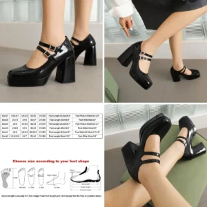 Tacones Punk Charol: ¡Estilo Gótico y Rebelde!