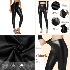 Leggings Polipiel Negro: ¡Impacto y Comodidad Extrema!