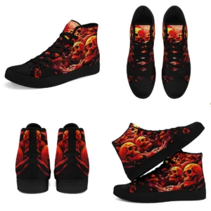 Zapatillas Góticas Calavera: Estilo Rockero y Comodidad