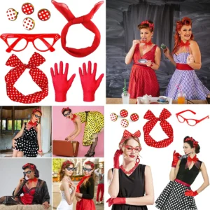 Accesorios Rockabilly 50s: ¡Tu Look Retro Completo!