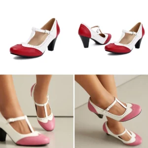 Tacones Vintage elerhythm: Estilo 1920 con Toque Punk