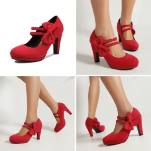 Zapatos Mary Jane Vintage: Elegancia Retro con Lazo