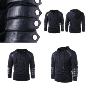 Sudadera Gótica Steampunk: Estilo Medieval con Toque Rebelde