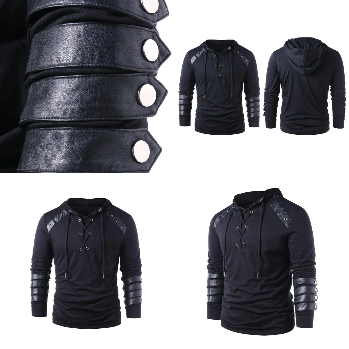 Sudadera Gótica Steampunk: Estilo Medieval con Toque Rebelde