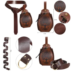 Cinturón y Funda Vikinga: Tu Kit de Aventurero
