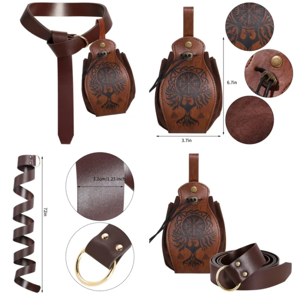 Cinturón y Funda Vikinga: Tu Kit de Aventurero