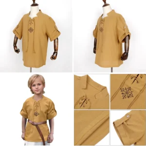 Camisa Renacentista Infantil: Estilo y Comodidad Gótica