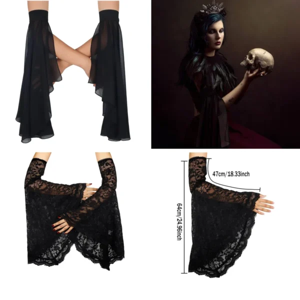 Guantes de Encaje Gótico: Elegancia Oscura para Noches Inolvidables