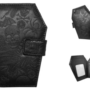 Cartera Ataúd Calavera Kreepsville 666: Estilo Gótico Impecable