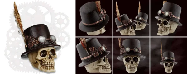 Calavera Steampunk mtb more energy: Decoración de Escritorio Única