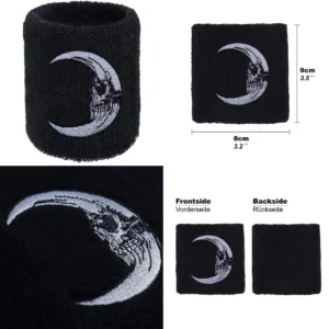 Muñequeras Biker Bordadas: Estilo y Resistencia