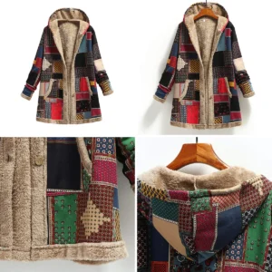 Abrigo Vintage Cremallera Mujer: Estilo Gótico/Punk