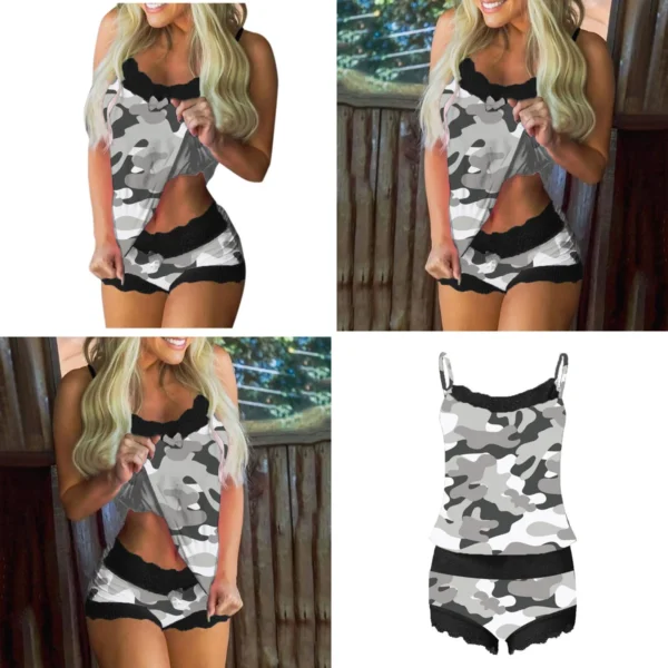 Conjunto Encaje Negro: Estilo Nocturno Casual