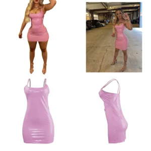 Minivestido Clubwear PU: ¡Irradia tu Aura Nocturna!