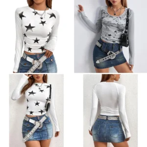 Crop Top Y2k Harajuku: Estilo Gótico Juvenil