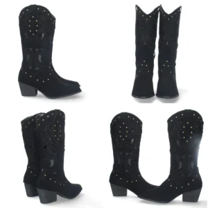 Botas Góticas Caladas con Tachuelas: Estilo y Comodidad