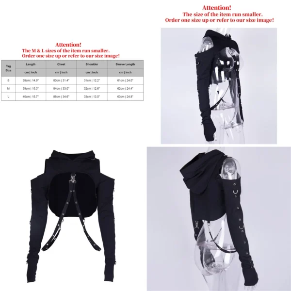 Sudadera Gótica Punk: Estilo Festival & Rave